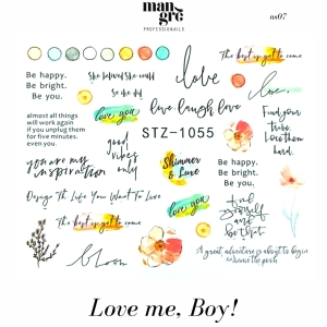 Decorazioni Per Unghie Nail Stickers Mangre'/07 Love Me Boy