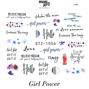 Decorazioni Per Unghie Nail Stickers Mangre'/08 Girl Power