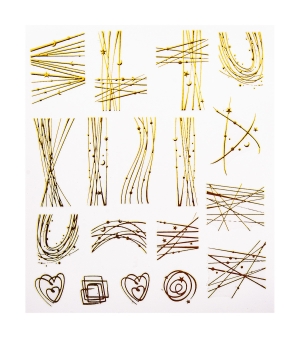 Decorazioni Adesive Per Unghie Con Linee- Peggy Sage/149688 Oro