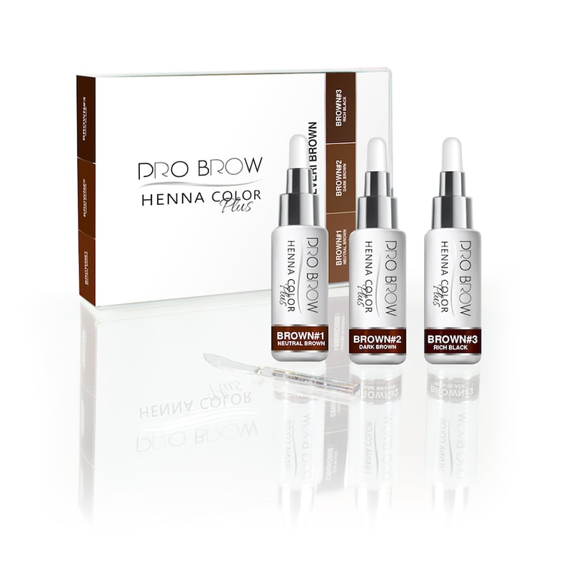 Kit 3 Polveri Henna Color Pro Brow Nails & Beauty/Brown
