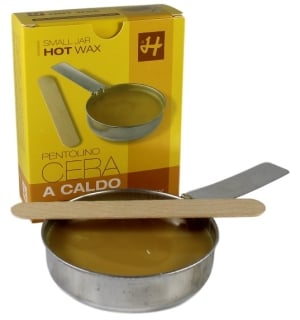 Cera A Caldo Gialla Con Pentolino 120 Ml - Xanitalia