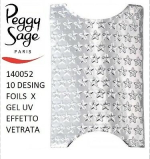 Decorazioni Design Foils Per Gel Effetto Vetrata 10pz - Peggy Sage/140052