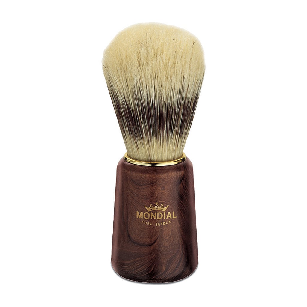 Pennello Barba In Setola Mondial Manico Noce