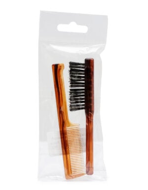 Set Pettine E Spazzola Barba Baffi - Morocutti