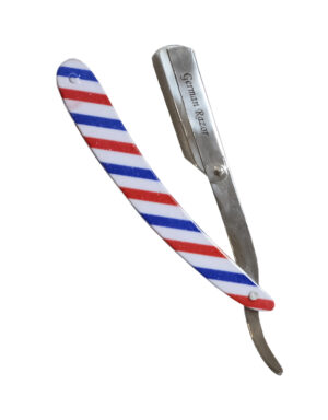 Rasoio Acciaio Ventaglio Manico Barber + Lame Astra - Real Beauty