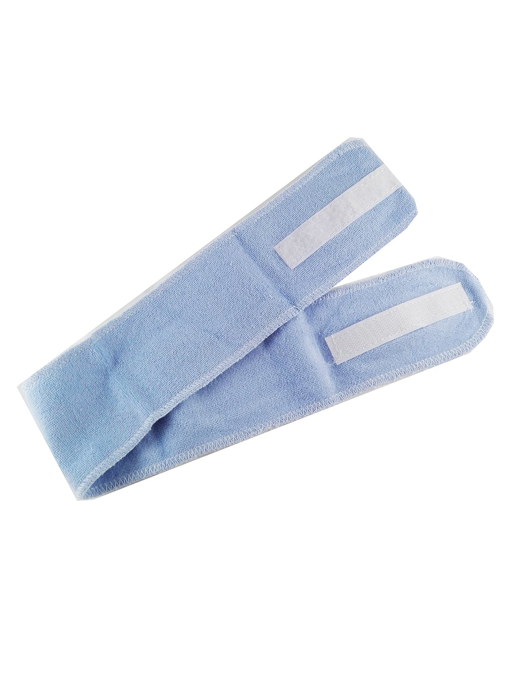 Fascia Per Capelli In Spugna Con Strappo Celeste -Xanitalia