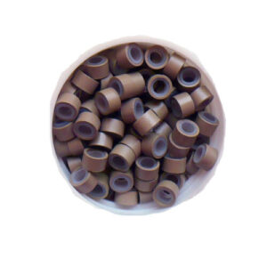 Anellini Per Extension Castano Chiaro Gommati 100pz - Hc Milano
