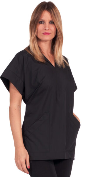 Casacca Lucy Nero Policotone L - Sara Creazioni