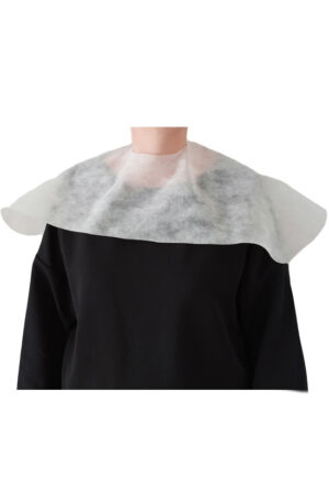 Mantella Pettinare O Trucco Tnt Bianca Con Laccetto 50 Pz 40x75cm
