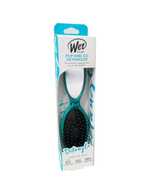 Spazzola Con Specchio Wet Brush Pop & Go Detangler Teal - Idra