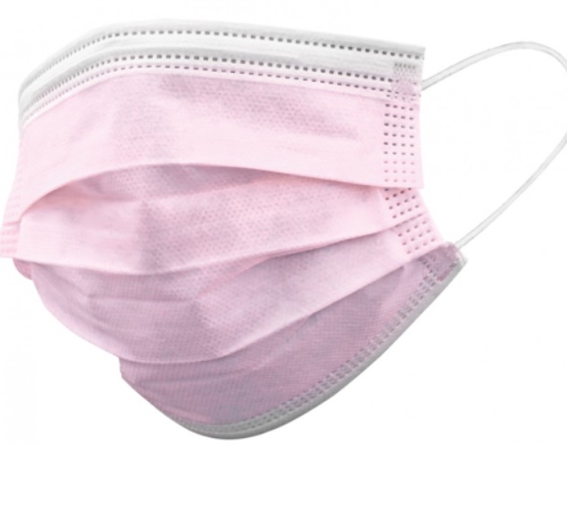 Mascherina Chirurgica Rosa Tipo Ii 10pz Nastrificio Meridionale