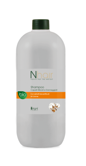Shampoo Capelli Sfibrati E Danneggiati Cotone 1lt Nhair - Melcap