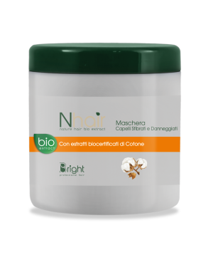 Maschera Per Capelli Sfibrati E Danneggiati Cotone 1000ml Nhair - Melcap