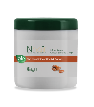 Maschera Per Capelli Secchi E Crespi Dattero 1000ml Nhair - Melcap