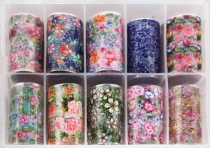 Decorazioni Unghie Transfer Foil Mangre' Pz 8 /02 Flower
