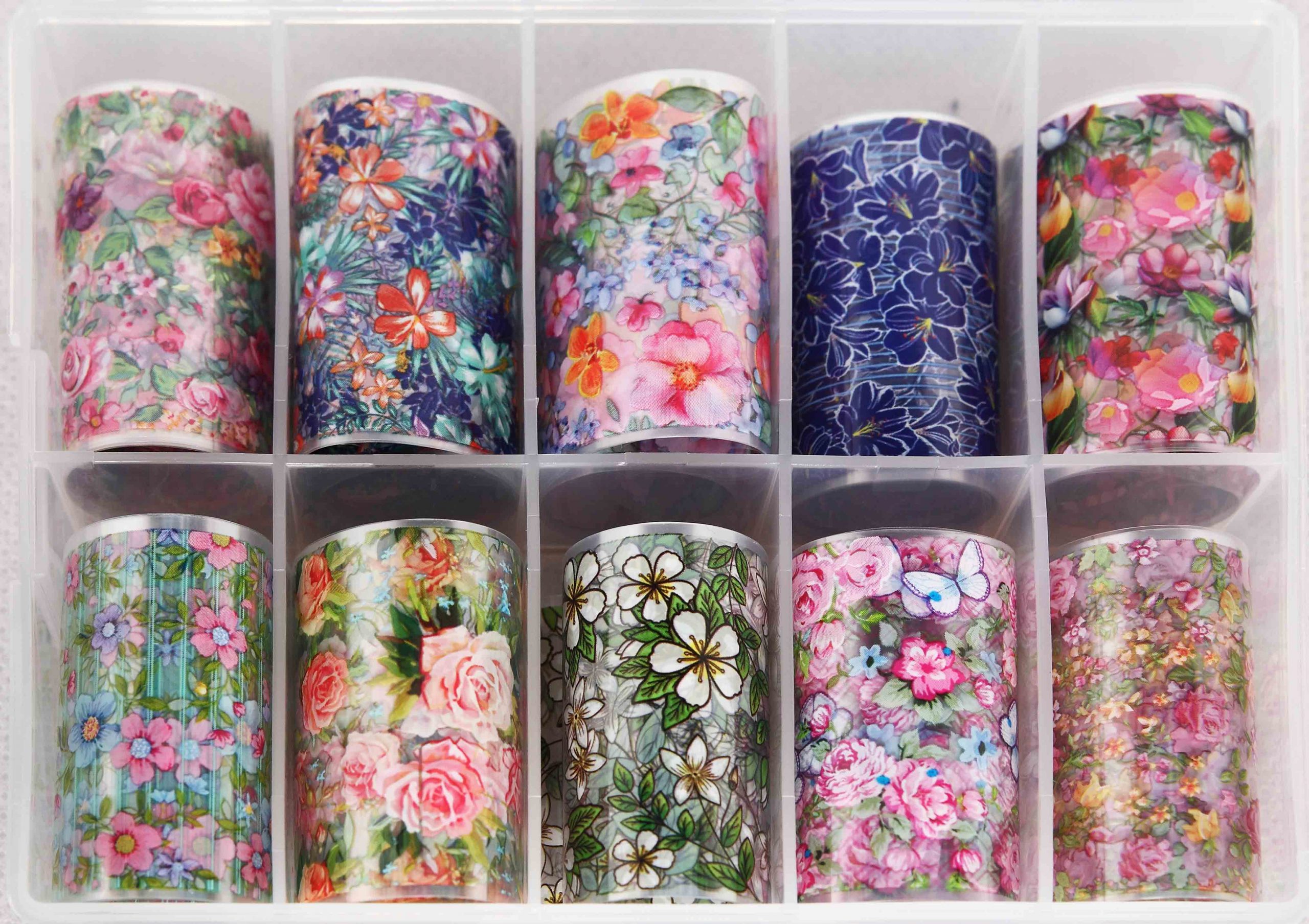 Decorazioni Unghie Transfer Foil Mangre' Pz 8 /02 Flower
