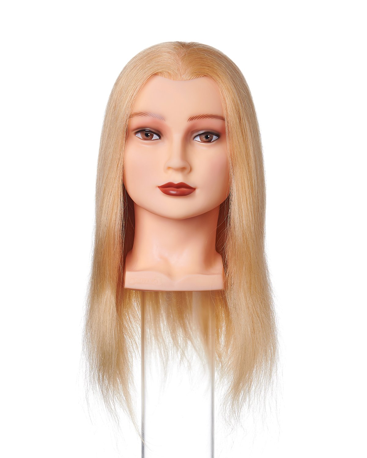 Testa Studio 40cm Biondo Platino Capelli Veri Caliven