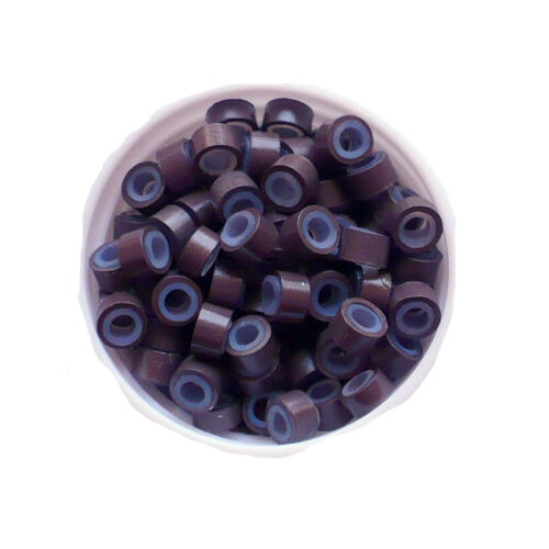 Anellini Per Extension Castano Scuro Gommati 100pz - Hc Milano