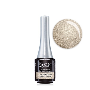 Smalto Semipermanente Gel Mini  7 Ml Estrosa/7891 Champagne Glitter Chrome
