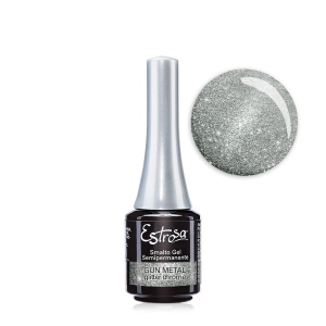 Smalto Semipermanente Gel Mini  7 Ml Estrosa/7895 Gun Metal Glitter Chrome