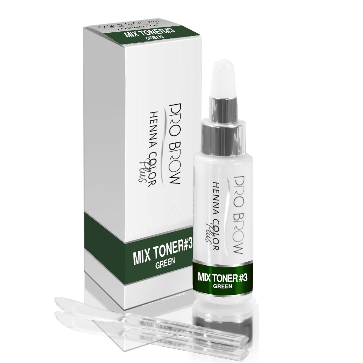 Polvere Henna Color Pro Brow 10gr Nails & Beauty/Mix Toner #3 Green
