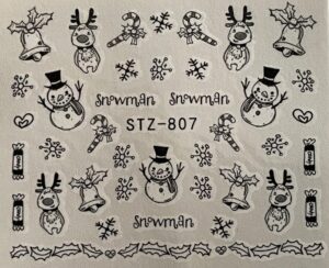 Water Decals Decorazioni Per Unghie Mangre'/Ns26 Mister Snowman