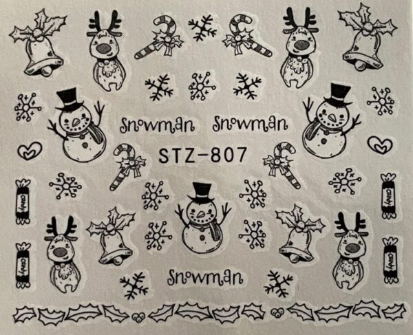 Water Decals Decorazioni Per Unghie Mangre'/Ns26 Mister Snowman