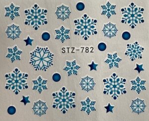 Water Decals Decorazioni Per Unghie Mangre'/Ns27 Blue Christmas