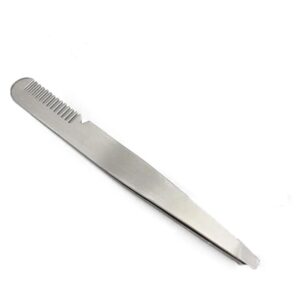 Pinzetta Taglio Obliquo Inox Con Pettine - Real Beauty