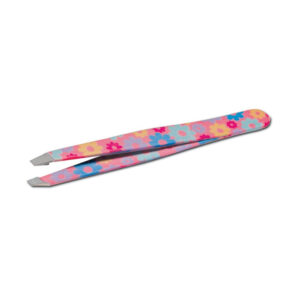 Pinzetta Punta Obliqua Flower Fantasia Rosa- Tecniwork