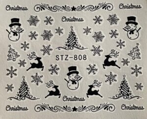 Water Decals Decorazioni Per Unghie Mangre'/Ns21 Christmas Tree