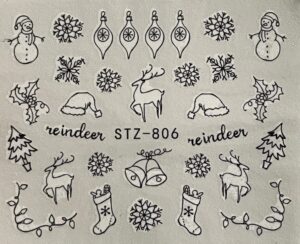 Water Decals Decorazioni Per Unghie Mangre'/Ns20 Reindeer