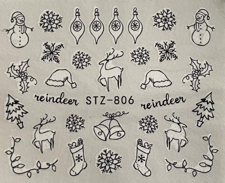 Water Decals Decorazioni Per Unghie Mangre'/Ns20 Reindeer