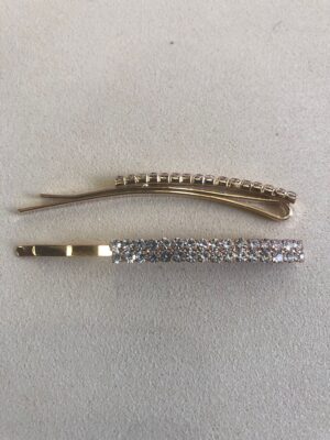 Ferrettino Capelli Strass Oro 6cm - Absolute Beauty