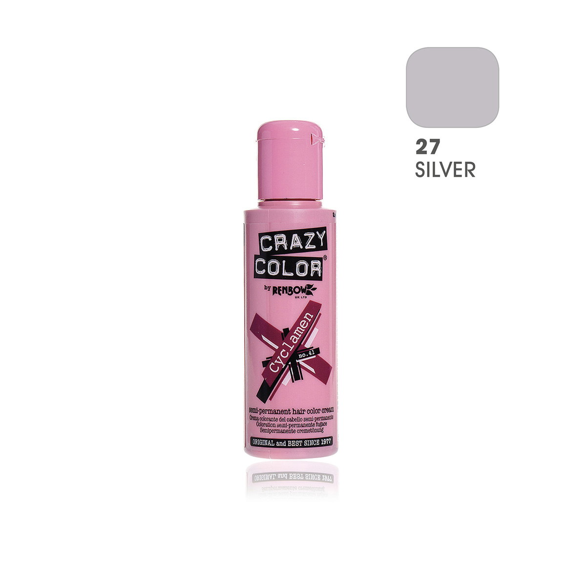 Crema Colorante Semipermanente Crazy Color 100ml/27 Silver