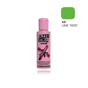 Crema Colorante Semipermanente Crazy Color 100ml/68 Lime Twist