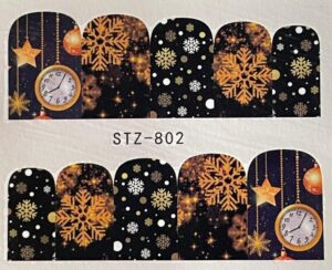 Water Decals Decorazioni Per Unghie Mangre'/Ns32 Clock