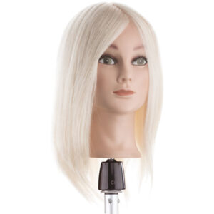 Testa Studio Capelli 100% Naturali 35cm Bianco ultrachiaro - Xanitalia