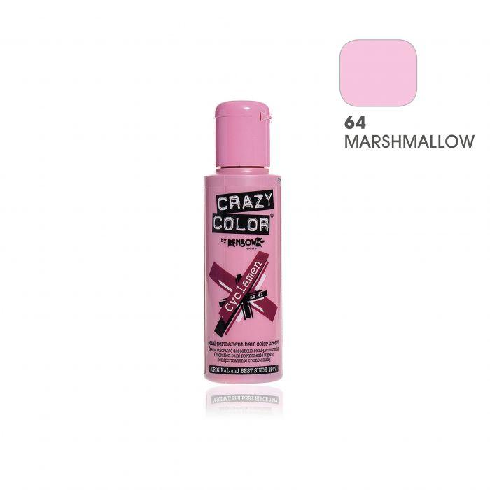 Crema Colorante Semipermanente Crazy Color 100ml/64 Marshmallow
