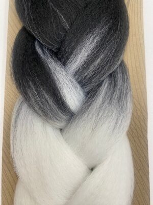Allungamento Da Intreccio Braid 60 Cm / Nero Bianco