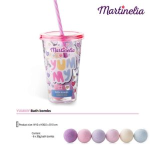 Yummy Bath Bombs Bicchiere e Bombe Da Bagno Martinelia