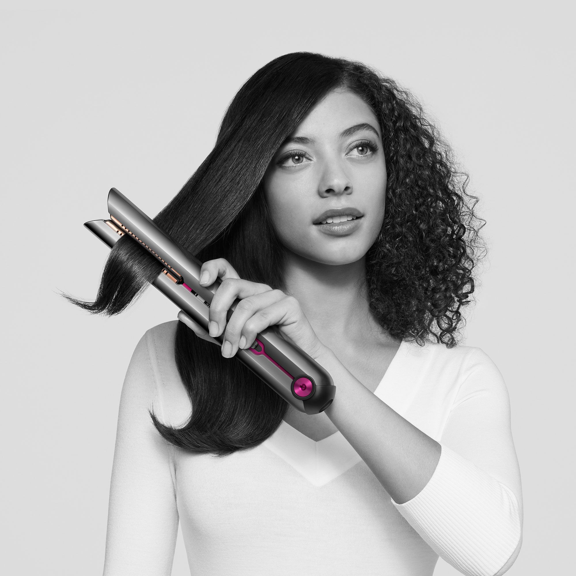 Piastra dyson corrale nero nickel-fucsia consumer + bag - immagine 4