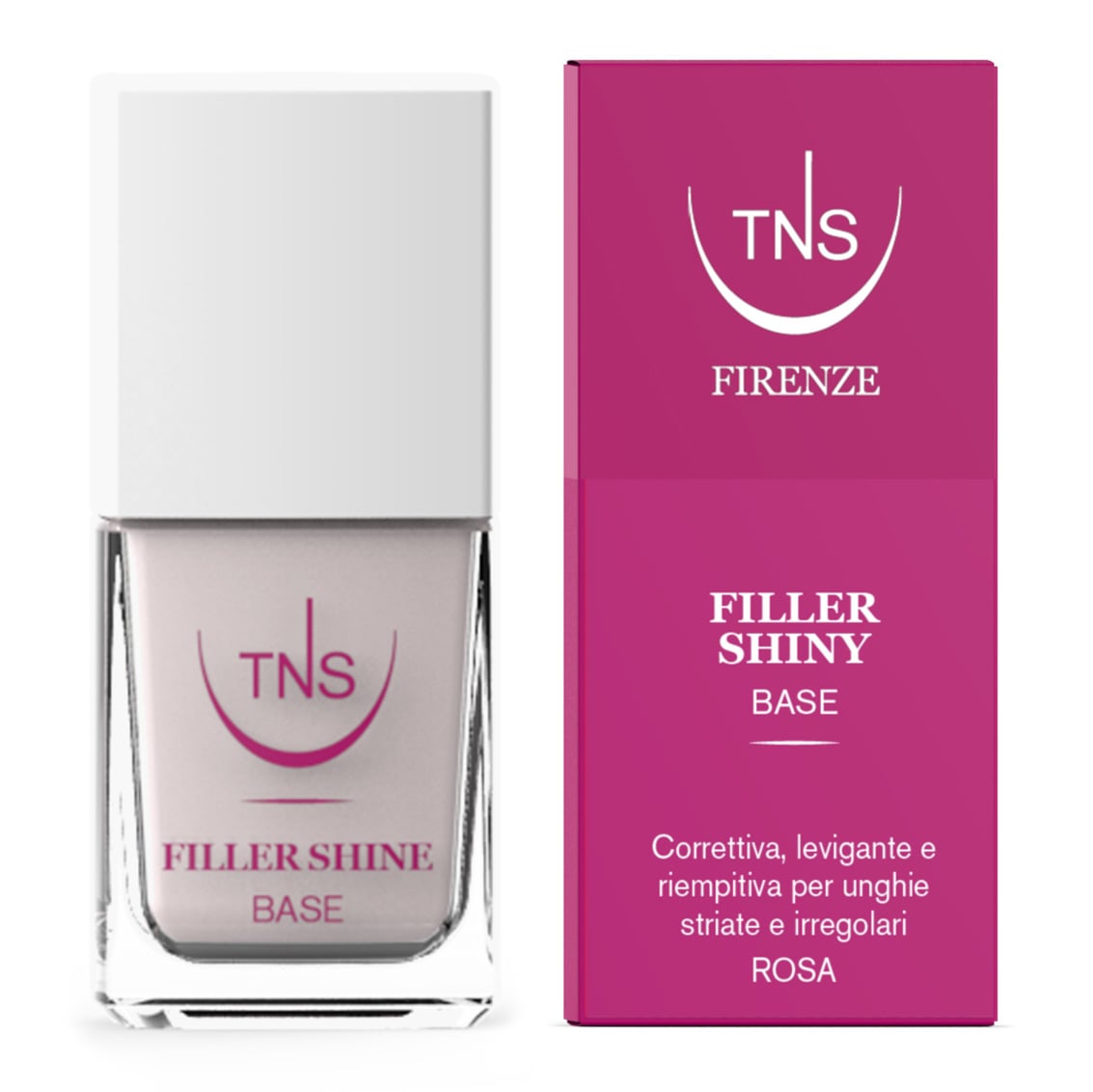 Base Smalto Filler Shiny Rosa 10 Ml - Tecniwork