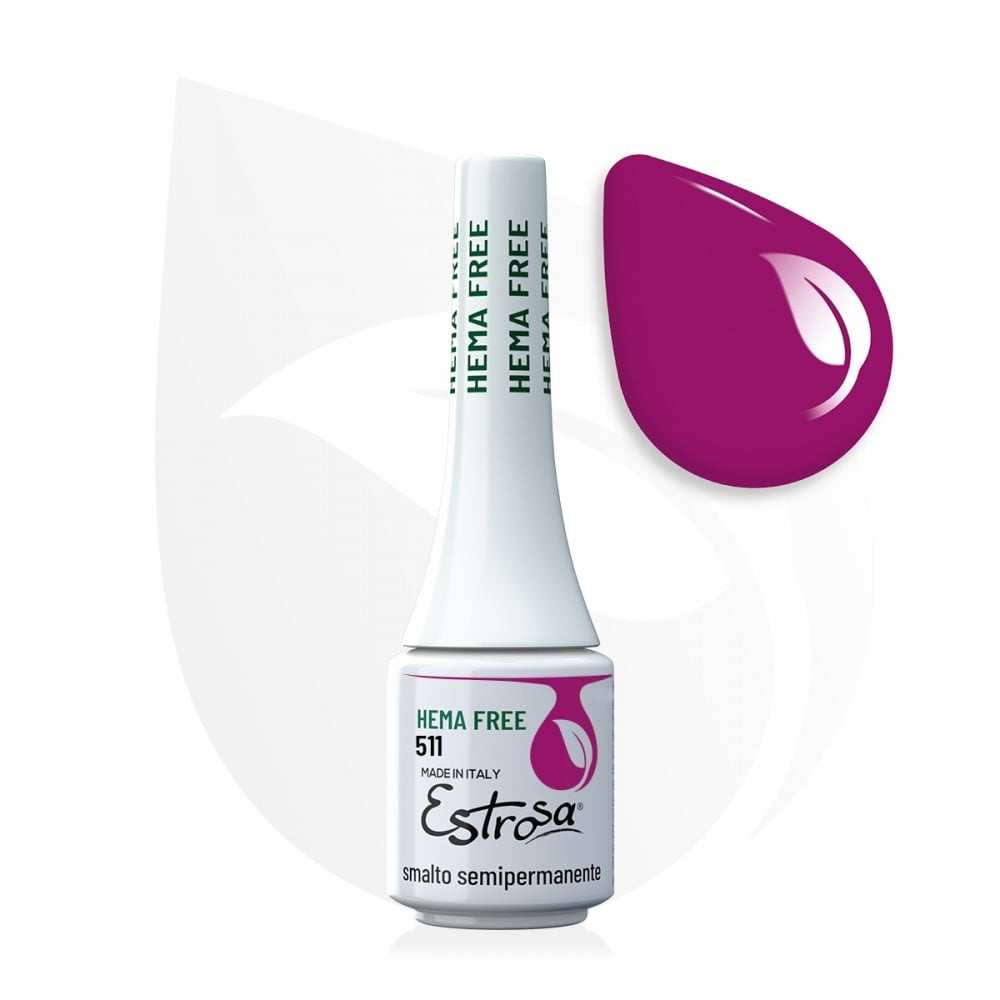 Smalto Semipermanente ipoallergenico Gel Mini Hema free 7ml Estrosa/H511FU
