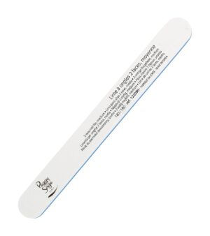 Lima Unghie Dritta Bianca Rigo Azzurro 122090 Grana 180-180 - Peggy Sage