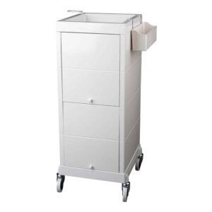 Carrello Parrucchiere Discrete Bianco - Sibel