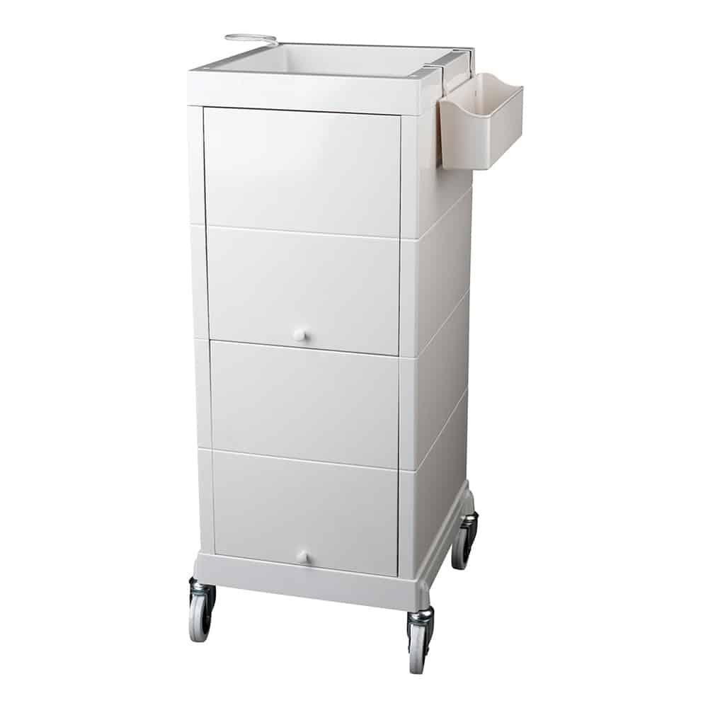 Carrello Parrucchiere Discrete Bianco - Sibel
