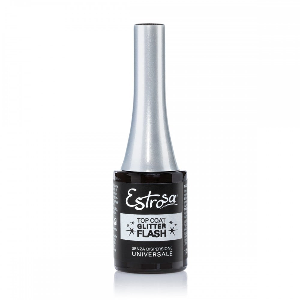 Smalto Gel Semipermanente Top Coat Glitter flash 14ml - Estrosa