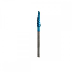 Punta per fresa lancia medium blue titanium per modellare e rifinire Estrosa