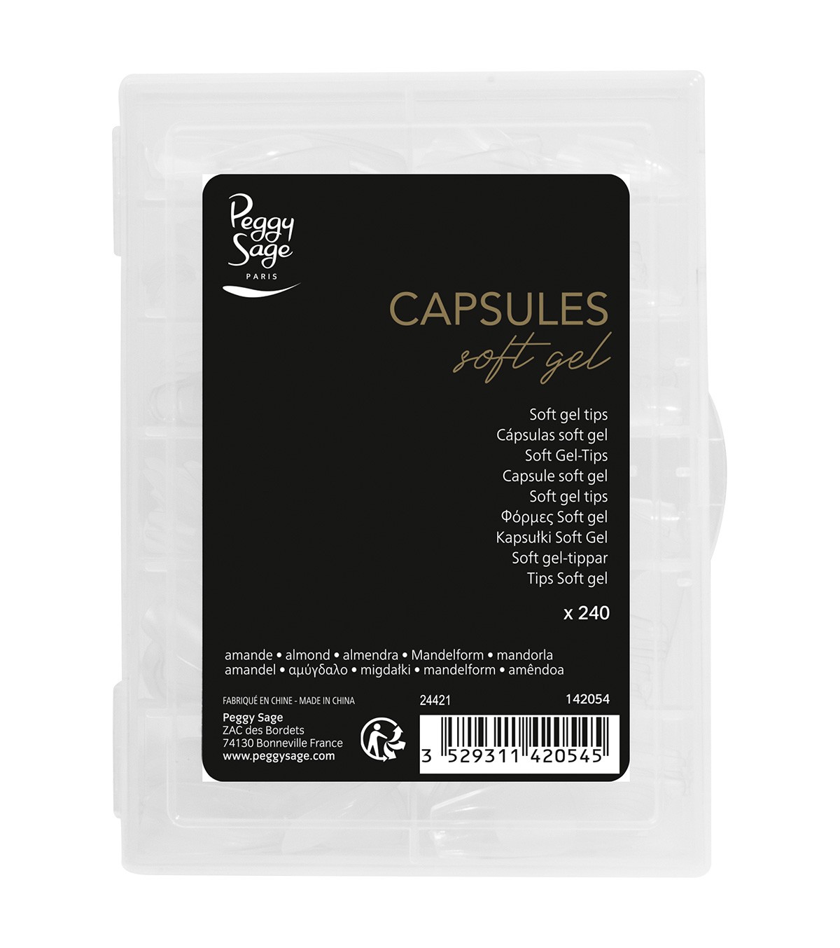 Capsule In Soft Gel 240 Pezzi - Peggy Sage/Amande